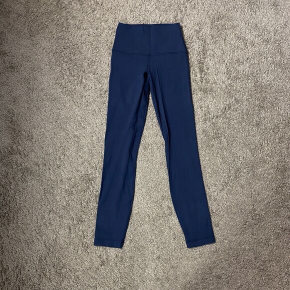 Lululemon Size 2 Align Pant High Rise 25" Inseam True Navy Blue - Picture 1 of 7